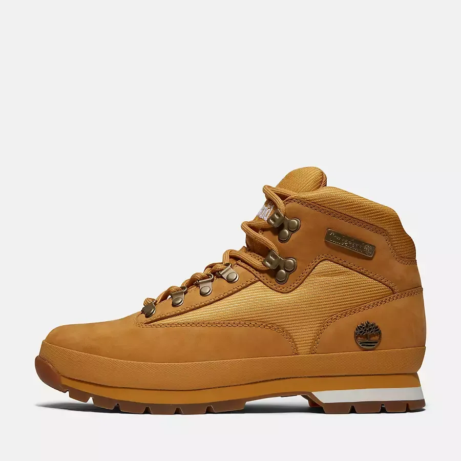 Timberland Men's Euro Hiker Mid Boot Shoes - Wheat Nubuck