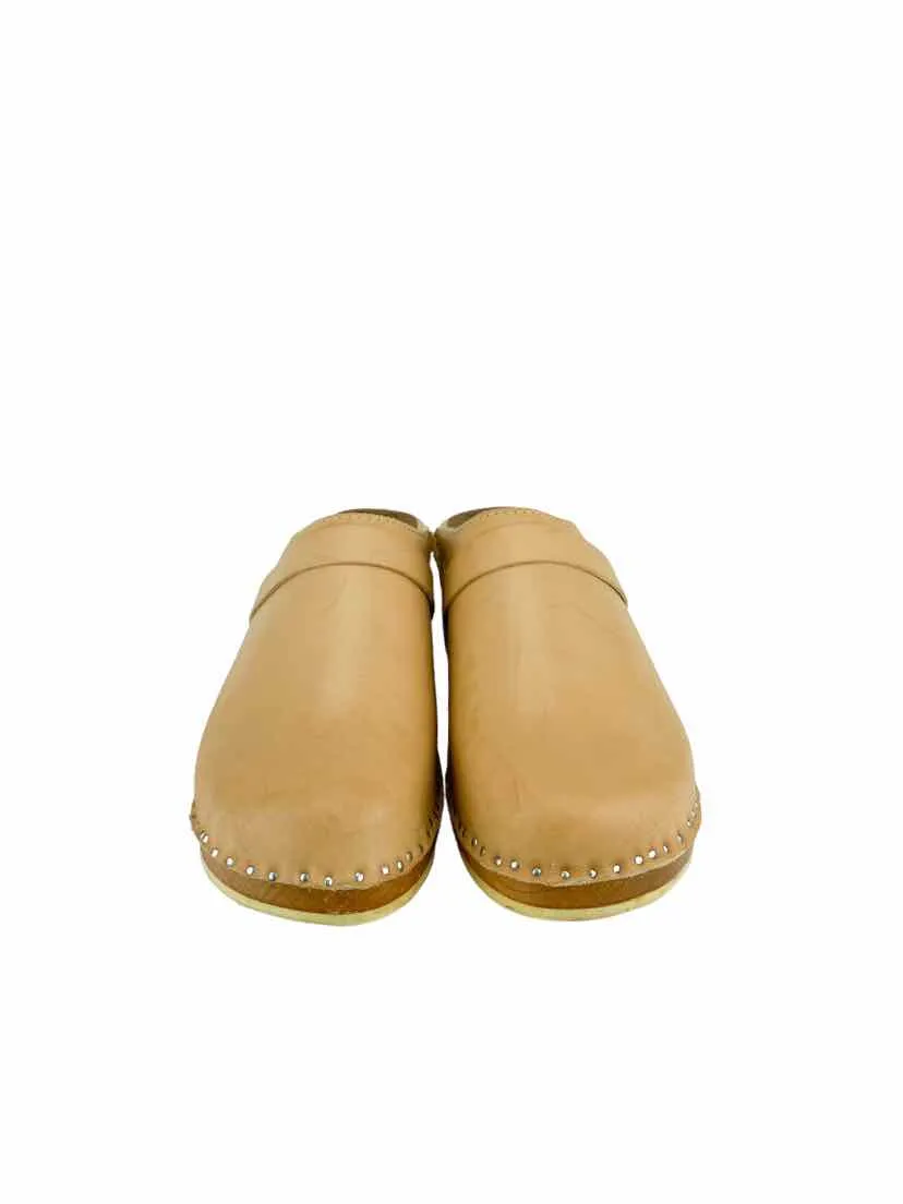 Troentorp of Sweden, Women's Da Vinci Clogs, Light Tan, Size 39 EU (9-9.5 US)