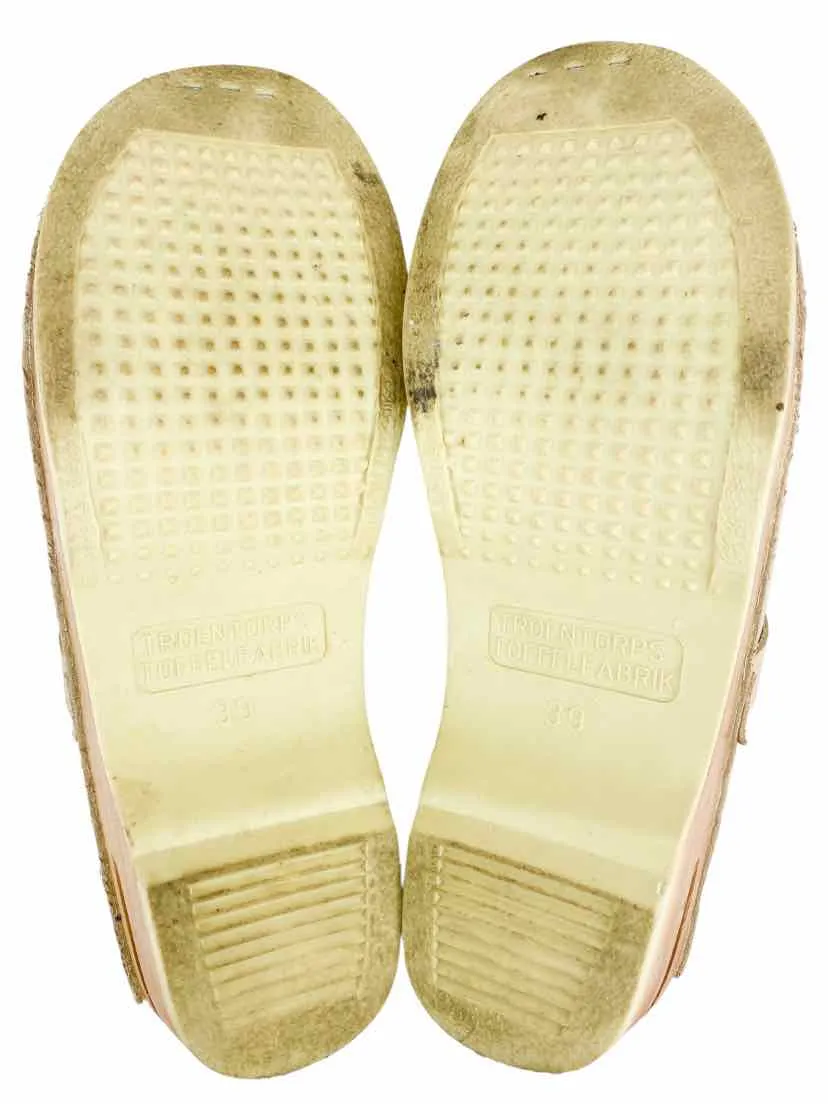 Troentorp of Sweden, Women's Da Vinci Clogs, Light Tan, Size 39 EU (9-9.5 US)