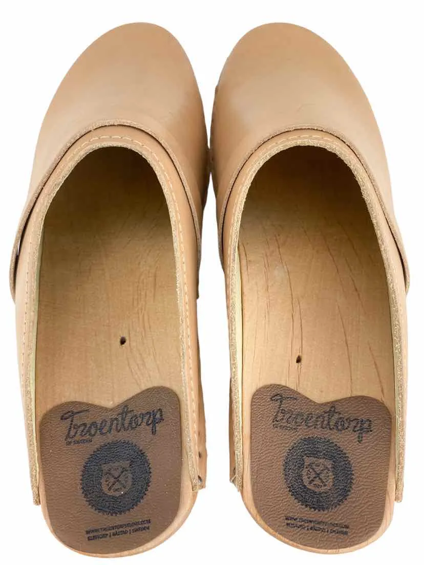 Troentorp of Sweden, Women's Da Vinci Clogs, Light Tan, Size 39 EU (9-9.5 US)