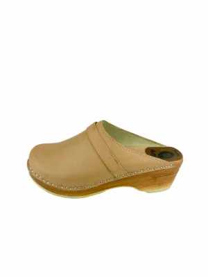 Troentorp of Sweden, Women's Da Vinci Clogs, Light Tan, Size 39 EU (9-9.5 US)