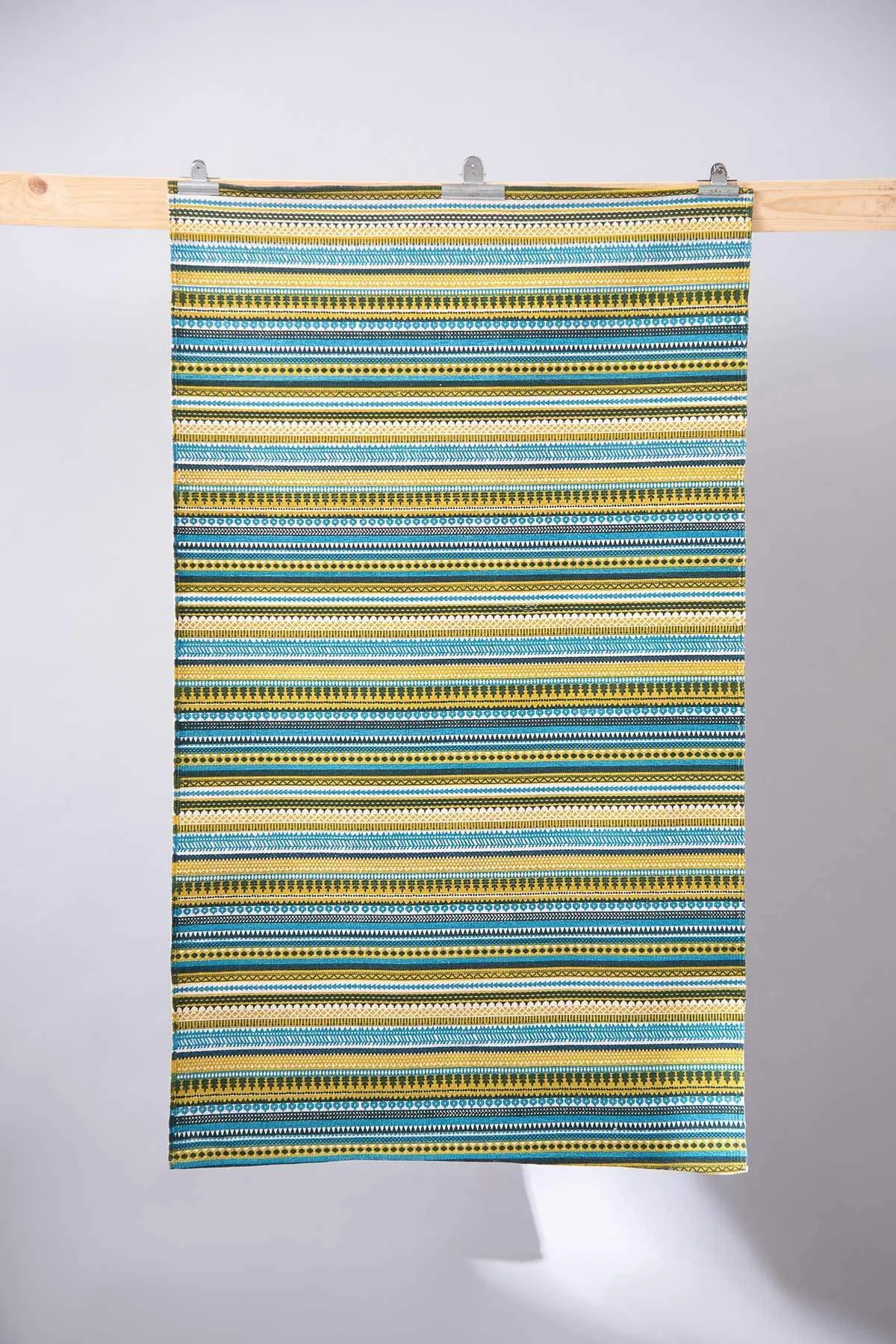 Valli Pure Cotton Printed Rug (Multi-Colored)