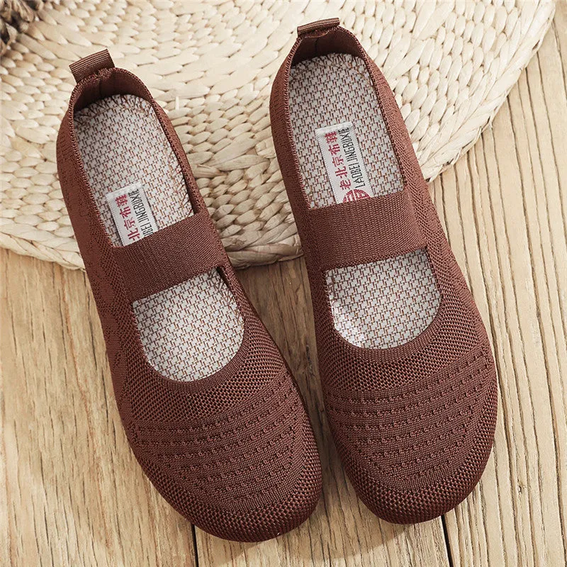 Vanccy Weaving Breathable Loafers  Comfortable Walking Casual Flats Shoes WF01