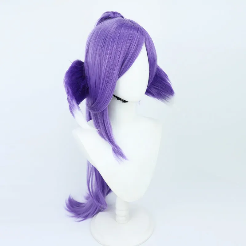 Virtual YouTuber Nijisanji OBSYDIA Selen Tatsuki Purple Cosplay Wig B Edition