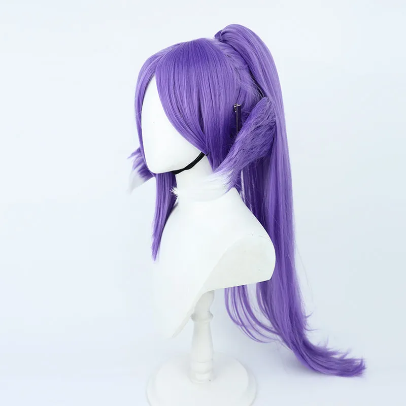 Virtual YouTuber Nijisanji OBSYDIA Selen Tatsuki Purple Cosplay Wig B Edition