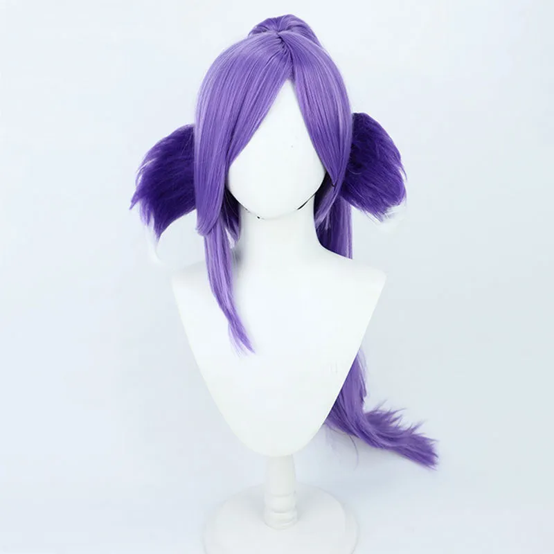 Virtual YouTuber Nijisanji OBSYDIA Selen Tatsuki Purple Cosplay Wig B Edition