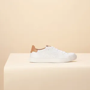 White Leather Low Sneaker Man