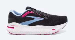 WOMEN'S BROOKS GHOST MAX WIDE 1103951D135 COLOR: EBONY/OPEN AIR/LILAC ROSE