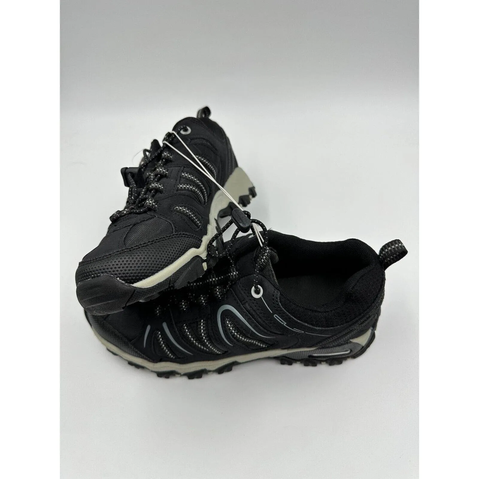 Women's Size 5, Black Rugged Style Sneakers