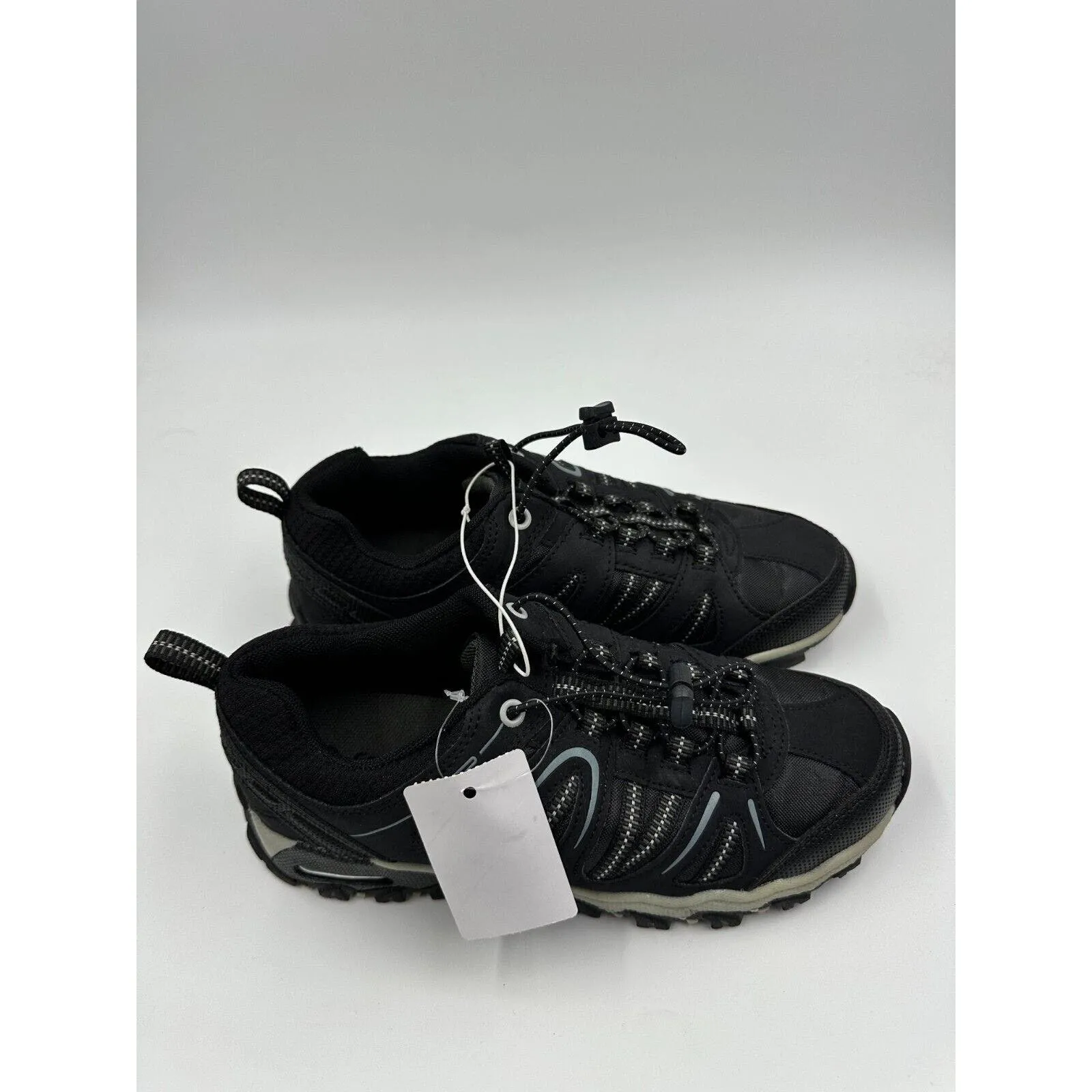 Women's Size 5, Black Rugged Style Sneakers