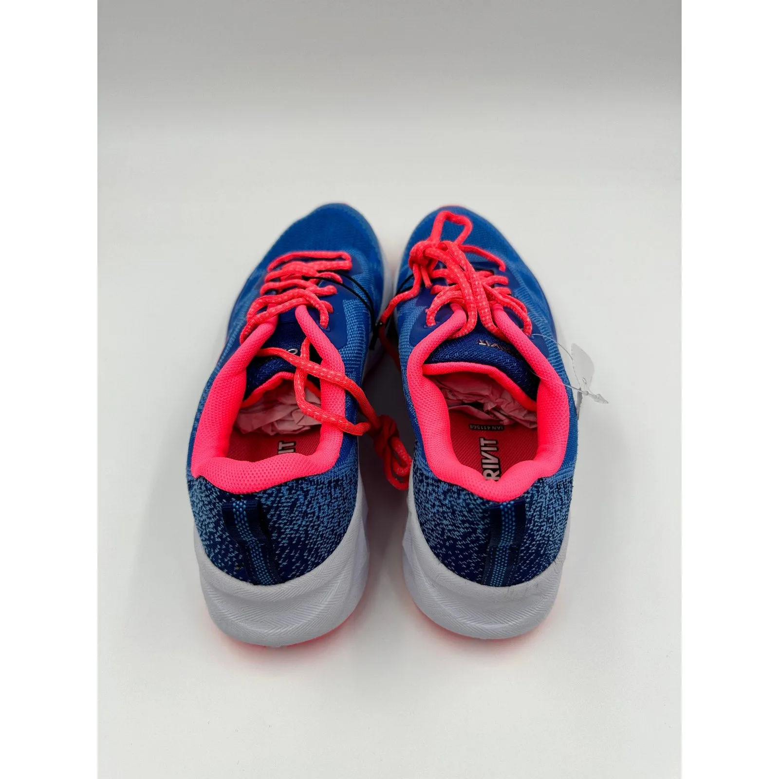 Women's Size 9, Retro Blue and Hot Pink Low Top Sneakers