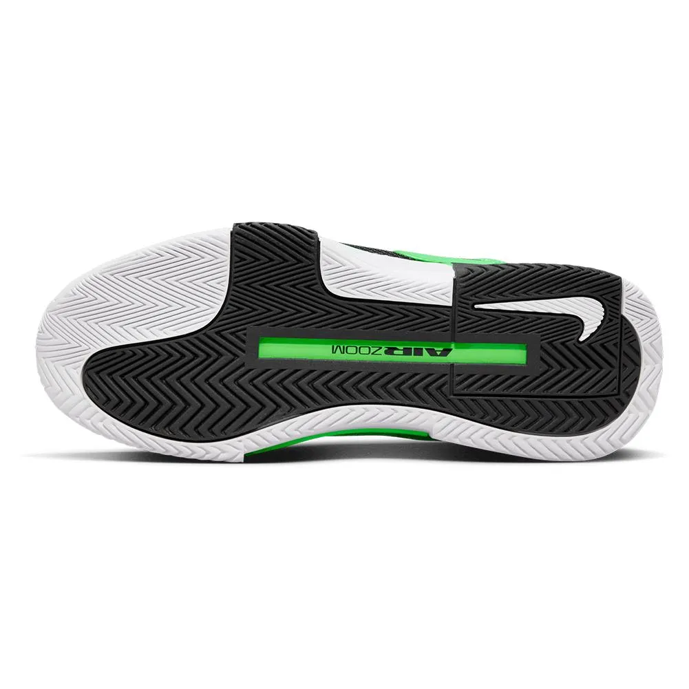 Women's Zoom GP Challenge 1 Tennis Shoes White and Poison Green